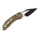 Нож Microtech Stitch S/E Ram-Lock, fluted, черный клинок, рукоять G10 OD green