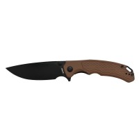 Ніж Artisan Tradition V2 Black Blade AR-RPM9, G10 brown