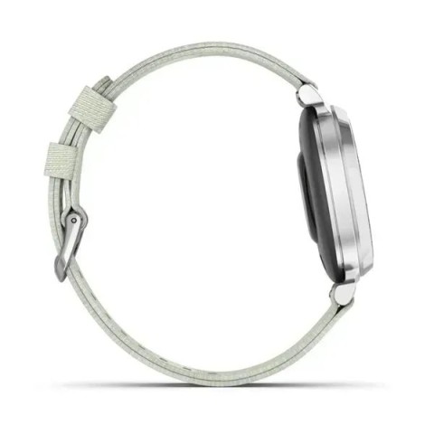 Смарт-часы Garmin Lily 2 Classic серебристые с шалфейно-серым нейлоновым ремешком