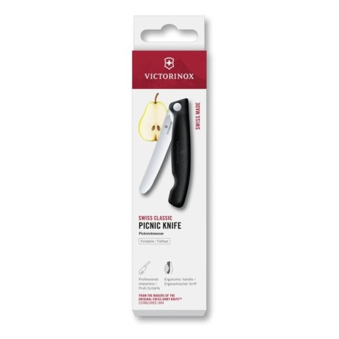 Складаний ніж для пікніка Victorinox SWISS CLASSIC 11см черн 6.7803.F