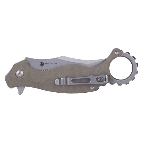Ніж складаний кишеньковий Ruike P881-W, (7.6 см) 14C28N / G10 бежевий