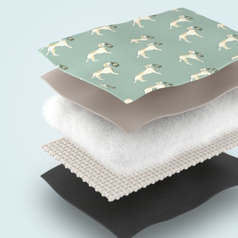 Килимок для пікніка Naturehike CNK2350WS010 210*240 см, блакитний із принтом