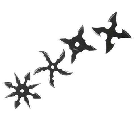 Набір з чотирьох метальних сюрикенів Perfect Point
