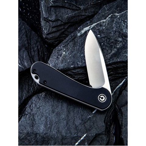 Ніж складаний кишеньковий Civivi Elementum, (7.5 см) D2 / G10 чорний