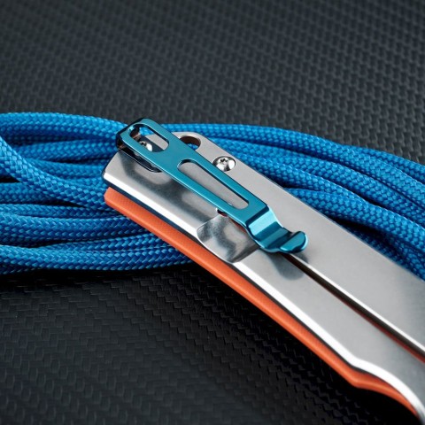 Ніж складаний туристичний Ruike P801-J, (8.6 см) 14C28N /  G10 помаранчевий