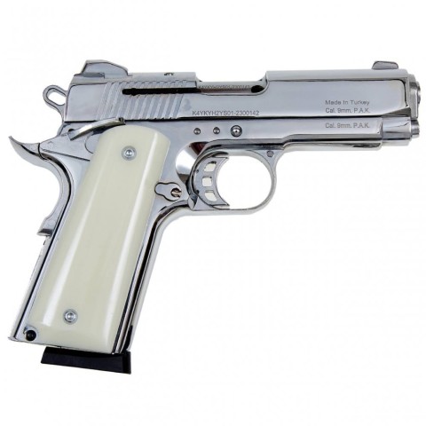 Стартовий пістолет 911-SX#3 Shiny Chrome Plating/White Grips