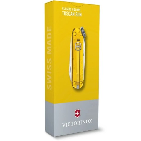 Ніж Victorinox Classic SD Colors Tuscan Sun 58мм,7функ,жовт.прозор
