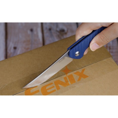 Ніж складаний туристичний Ruike P122-ME, (9.2 см) 14C28N / мікарта синій