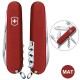 Ніж Victorinox Spartan Mat 91мм,12функ,черв.мат,штоп