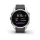 Смарт-годинник Garmin fenix 7S сріблястий з ремінцем графітового кольору