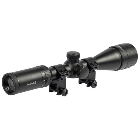 Приціл оптичний Hawke Fast Mount 3-9x40 AO сітка Mil Dot. Кільца на Weaver