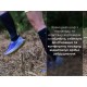 Водонепроникні шкарпетки Dexshell Longlite Socks 2.0, сірі полоски, розмір L (43-46)