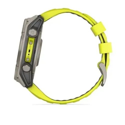 Смарт-годинник Garmin fenix 8 (51 мм) Sapphire Solar титан яскраво-жовтий/графітовий