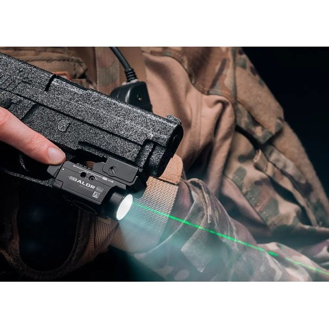 Фонарь с ЛЦУ Olight Baldr Mini Green Laser Black