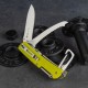 Багатофункціональний ніж Ruike Trekker LD43, (8.5 см) 12C27 / G10 зелений, 15 інстр.