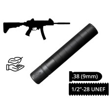 Глушник розбірний AFTactical S39, .38 (9мм), 1/2x28 UNEF, AKDAS SA-9 HP