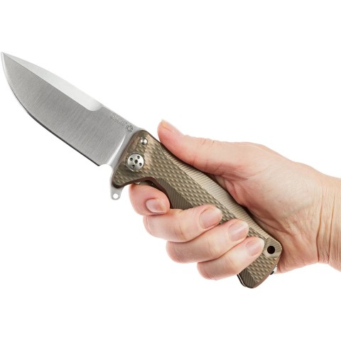 Нож Lionsteel SR11 Titanium Brown