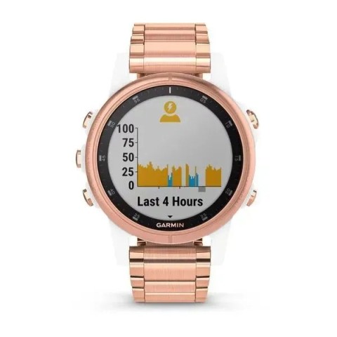 Смарт-годинник Garmin fenix 5S Plus Sapphire з металевим рожево-золотистим браслетом