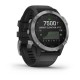 Смарт-часы Garmin fenix 6 Solar серебристые с черным ремешком