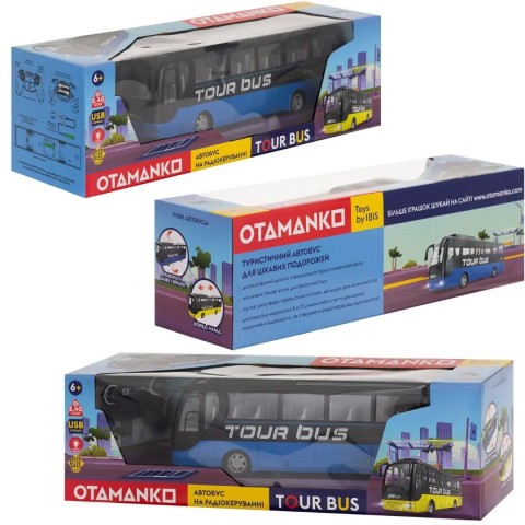 Машинка OTAMANKO Автобус на радиоуправлении TOUR BUS Синий