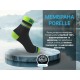 Шкарпетки водонепроникні Dexshell Pro visibility Cycling, р-р XL (47-49), з зеленою смугою