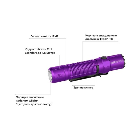 Фонарь Olight M2R Pro Purple