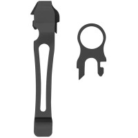 Клипса для ножа Leatherman 934855 чорна змінна і кільце для підвісу Surge, Charge, Wave ц:black