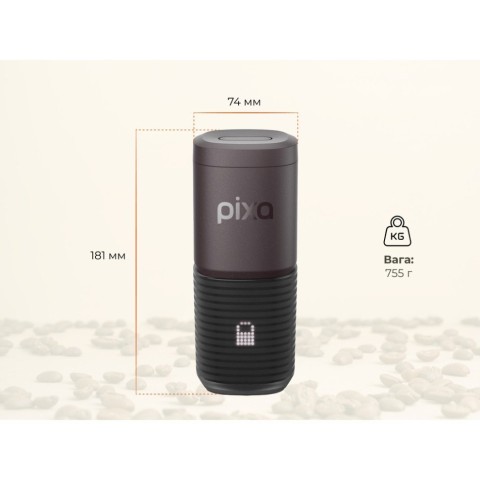 Портативна еспресо-кавоварка Wacaco Nanopresso біла з чохлом, механічна, для меленої кави