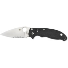 Нож Spyderco Manix 2, S30V, полусеррейтор ц:black