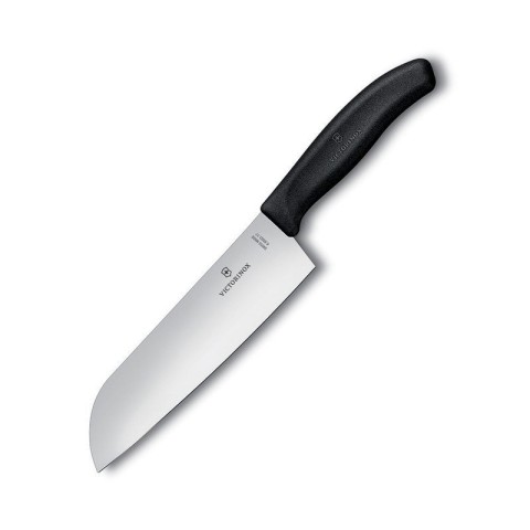 Кухонний ніж Victorinox SwissClassic Santoku лезо 17см з чорн. ручкою (блістер)