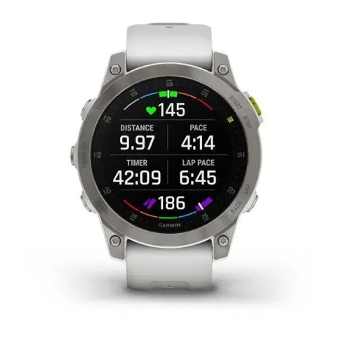 Смарт-годинник Garmin epix Gen 2 Sapphire білий титановий