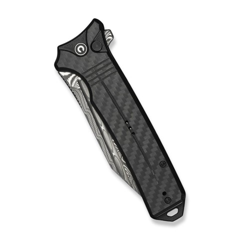 Ніж складаний туристичний Civivi Neurohaptic, (9.5 см) Damascus / Carbon Fiber & G10