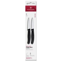Набір ножів для чищення овочів Victorinox Swiss Classic 2 ножа 8см чорн 6.7603.2