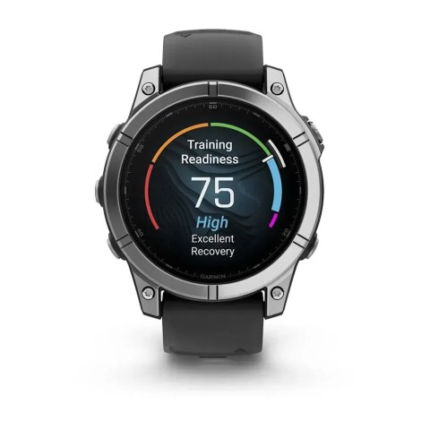 Смарт-годинник Garmin fenix E (47 мм) нержавіюча сталь/чорний