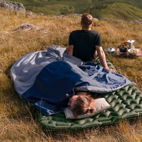 Спальний мішок Naturehike LW180 CNK2550WS026 Sunny Day PL01, (14°C) XL синій