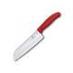 Кухонний ніж Victorinox SwissClassic Santoku лезо 17см ріфл. з черв. ручкою у подар.упак.