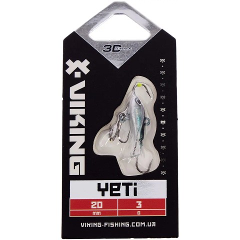 Балансир Viking Fishing Yeti Ice Jig 20mm 3.0g #14 Dark Mackerel