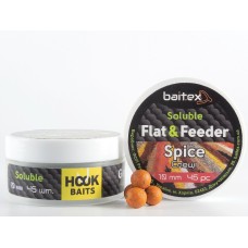 Бойли Baitex пилящі Flat & Feeder Spice 10 мм (45 шт)
