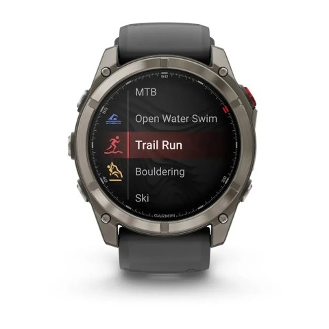 Смарт-часы Garmin fenix 8 Pro AMOLED (51 мм) Sapphire титан графитовый/черный