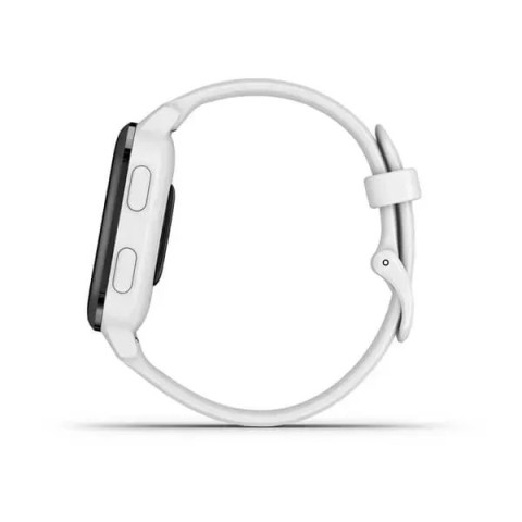 Смарт-годинник Garmin Venu Sq Music Edition білий з грифельним безелем