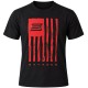 Футболка Savage SHORT SLEEVE T-SHIRT / RED SAVAGE FLAG S черный