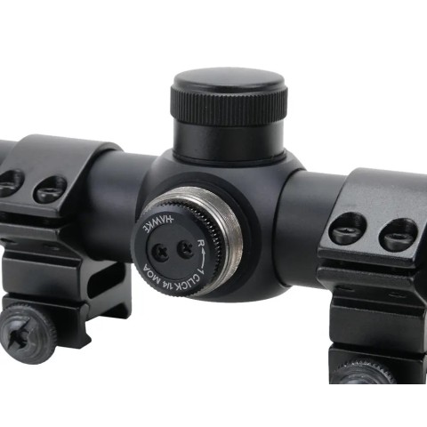 Прицел оптический Hawke Fast Mount 3-9x40 AO сетка Mil Dot. Кольца на Weaver