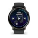 Смарт-годинник Garmin Venu 4 (45 мм) сланцевий з чорним силіконовим ремінцем
