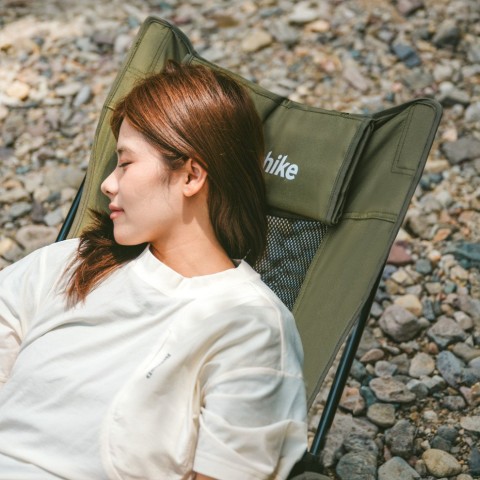 Крісло-шезлонг складане Naturehike CNK2550JJ023 Nightfall T05, сталь, оливкове