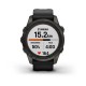 Смарт-годинник Garmin fenix 7S Pro Sapphire Solar Edition карбоново-сірий титановий DLC з чорним ремінцем