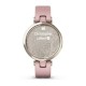 Смарт-часы Garmin Lily Sport с кремово-золотистым безелем, розовым корпусом и силиконовым ремешком