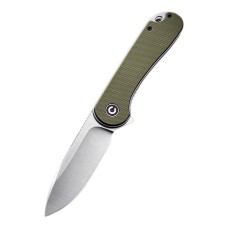 Ніж складаний кишеньковий Civivi Elementum, (7.5 см) D2 / G10 оливковий