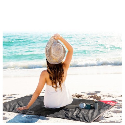 Килимок для пікніка водостійкий надлегкий Naturehike Moisture Picnic Mat NH17D050-B, 145x100 см, чорний