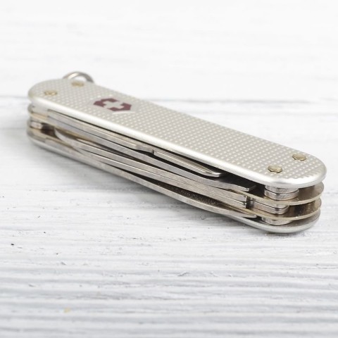 Ніж Victorinox Minichamp Alox 58мм,15функ,ріфл.срібл