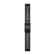 Ремешок для часов Garmin QuickFit 22 титановый с вентиляцией, с карбоново-серым DLC-покрытием